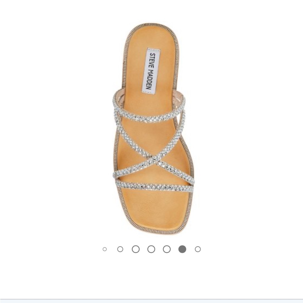 NWOT Steve Madden bling sandals size 8.
